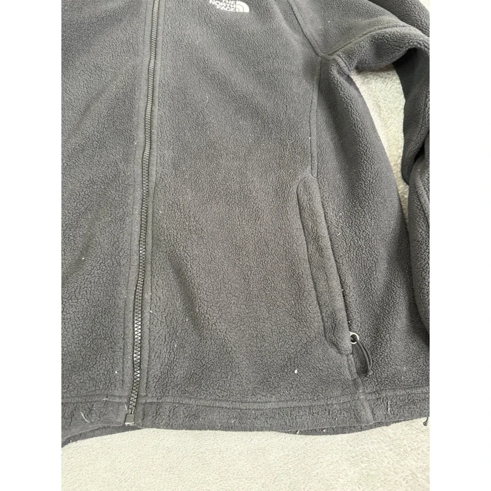 The North Face Full Zip Fleece Jacket Men's Size Large Black Outdoor